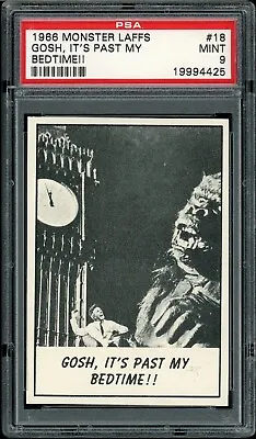 1966 Monster Laffs #18 Gosh It's Past My Bedtime!! PSA 9 • $50