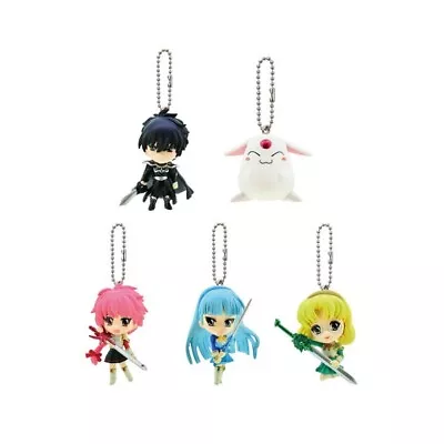 Bandai Clamp Magic Knight Of Rayearth Gashapon Figure Swing Keychain Set Of 5 • $28.19