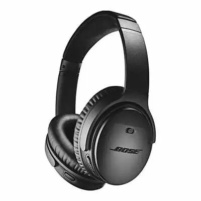 Wireless Headphones Of Bose QC35 Quiet Comfort 35 Series I Black Silver Ear-Pad • $158.86