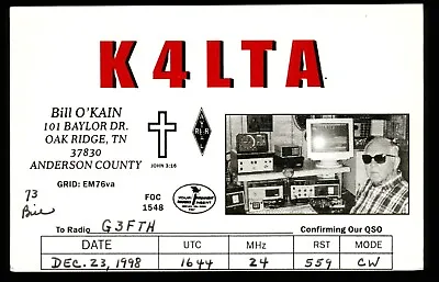 £2.49 • Buy 1 X QSL Card Radio USA K4LTA Tennessee 1998 ≠ S451