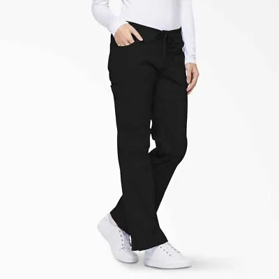 Dickies EDS Signature 86206 Womens Mid Rise Drawstring Cargo Medical Scrub Pants • $19.99