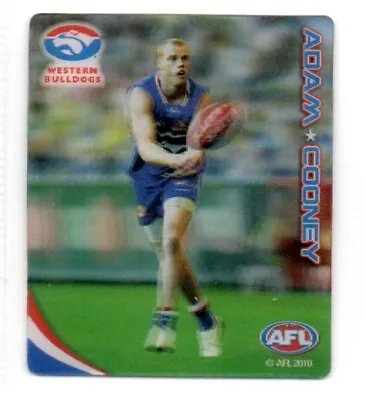 2010 AFL ULTRA 3D FOOTY PLAYS SNACKBRANDS - #76 Adam COONEY (WESTERN BULLDOGS) • $5