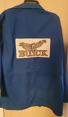 Vintage Apparel  Buick City  Blue Long Sleeve Shop Coat Size 44 RG • $13.98