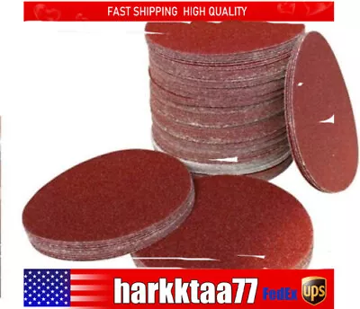 100 Pcs 3inch Sander Sanding Discs Pads 80-3000 Grit Hook +Loop Sandpaper Discs • $4.41