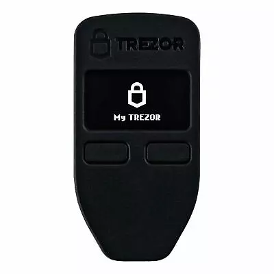 Trezor One Cryptocurrency Hardware Wallet Black Bitcoin Wallet • $164.71