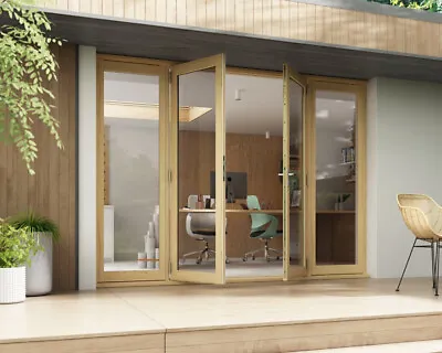 £809 • Buy French Doors Double Glazed 54mm External - Unfinished Ready To Stain Or Paint