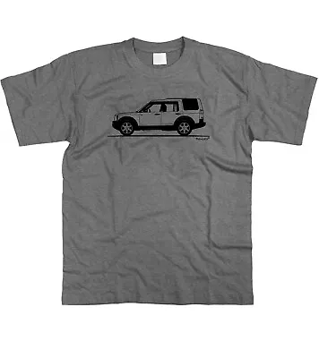 Motorholics Mens Original Sketch Land Rover Discovery 3 4 LR3 LR4 T-Shirt S  5XL • £12.99