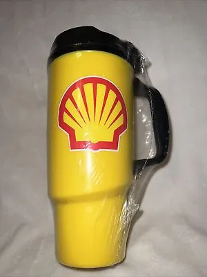 Large Travel Mug Hot Cold Insulated 34oz. Shell Gas Cup Thermo-serv NEW • $21.47