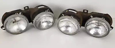 BMW E30 Sealed Beam Headlights Head Light Low High OEM • $60