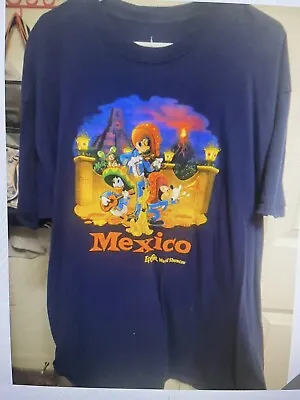 Disney Parks Epcot World Showcase T-Shirt 2XL Mexico Mickey Goofy Donald  • $19.99