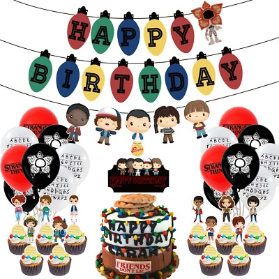 $25.99 • Buy Stranger Things Party Supplies Kids Children Birthday Decoration