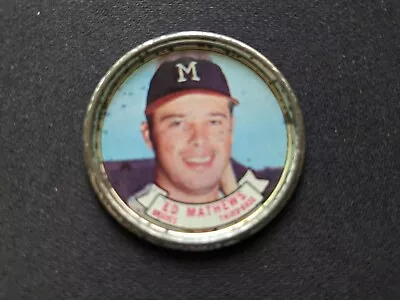 1964 Topps Baseball Coin # 33 Eddie Mathews (HOF) - Milwaukee Braves (VG) • $4.95