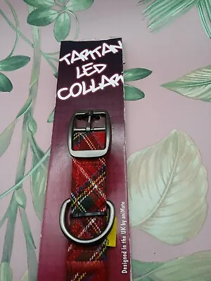 Red Tartan ( Dog Collar) Led )  • £11.55
