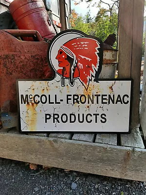 McCOLL FRONTENAC  GASOLINE SIGN • $72.12