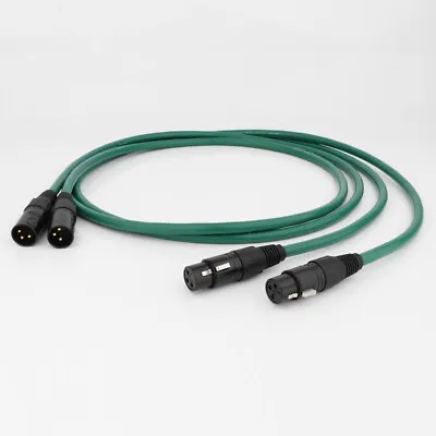 Pair HiFi XLR Balanced Cable 3Pin XLR Amplifier Microphone Interconnect Cord • £20.72