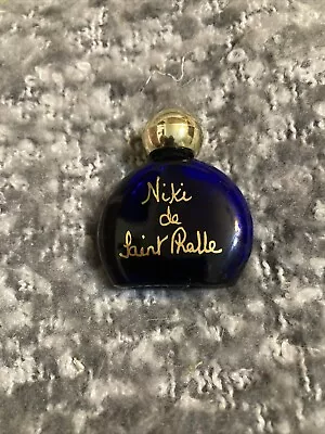 Vintage Niki De Saint Phalle Cobalt Blue Miniature Perfume Bottle 1/2 Full Rare • $24.99