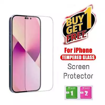 Tempered Glass Screen Protector For IPhone 1211 Pro Max Mini IPhone 14 X XS MAX • £1.99