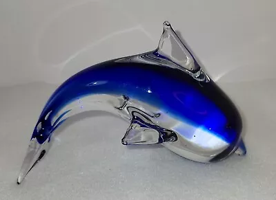 Vintage Murano Style Blue Dolphin • $19.99