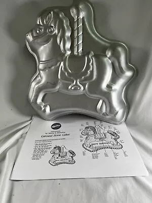 Wilton 1990 CAROUSEL HORSE Cake Pan Mold #2105-6507 With Instructions • £9.59