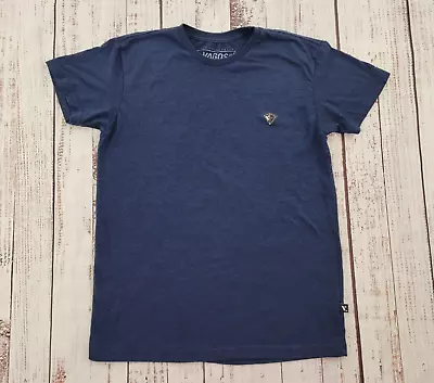 Vagos Clothing Company Heathered Navy Blue Short Sleeve Logo Tee Men's S • $13.57