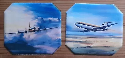 2 X British Caledonian (?) Airways Unused Coasters - 1980s (?) • £2.99