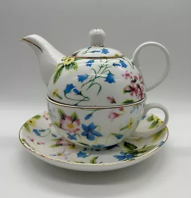 Royal Devonshire England Porcelain Tea For One Teapot In Floral Design - 500ml • $18