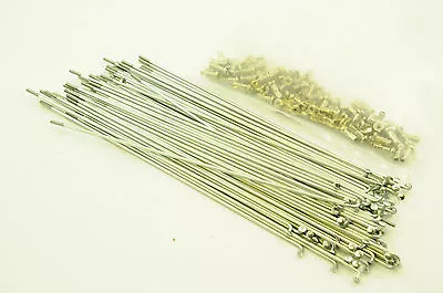 £12.99 • Buy 80 X 14G 182mm SPOKES + NIPPLES BUILD 20  WHEEL 406 RIM BMX FOLDER KIDS BIKE