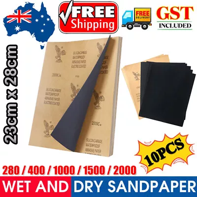 280/1000/1500/2000 Grit Wet/Dry Paper Sandpaper Sanding Paper Grade Mixed AU OZ • $5.97