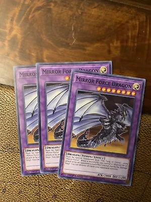 Mirror Force Dragon - DLCS-EN057 - Common - 1st Edition X3 - Near Mint • $1.99