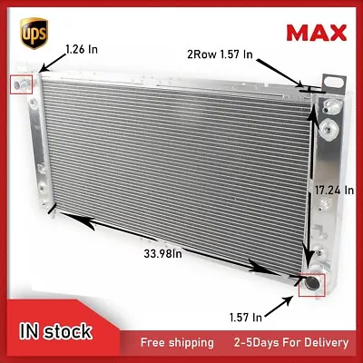 Aluminum Radiator For GMC Sierra 1500 2500 Cars And Trucks 2013 5.3 6.0 6.2L • $190