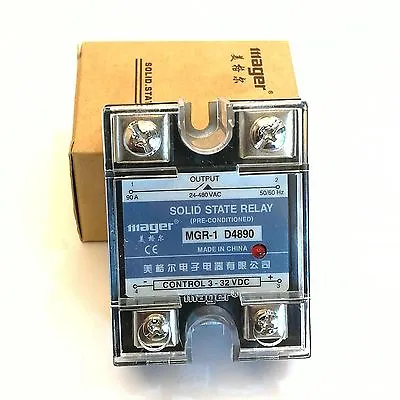 US Stock 90A Solid State Relay SSR DC-AC Input 3-32V DC Load 24-480V ​AC D4890 • $18.13
