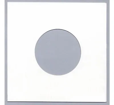 100 7  / 45 Rpm PAPER RECORD SLEEVES COVERS - WHITE - NOW 10% THICKER - 90 GSM • £11.87