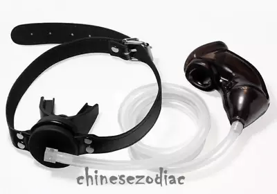 Catheters Harness Cage Piss Urinal Flow Into Mouth Plugs Male Chastity Device • $36.14