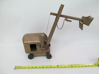 Vintage Pressed Steel Structo Steam Shovel (Gold Or Bronze Brown) • $37.49