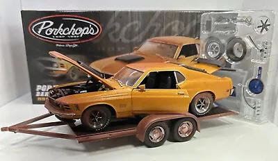 GMP/PORK CHOP 1/18 Scale 1970 FORD MUSTANG BOSS 429 W/Trailer”Junk Yard” • $189.99