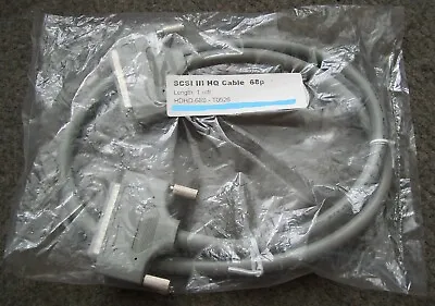 £5.99 • Buy NEW Vintage Computer 68 Pin MALE - 68 Pin MALE SCSI III Cable 1 Meter Long