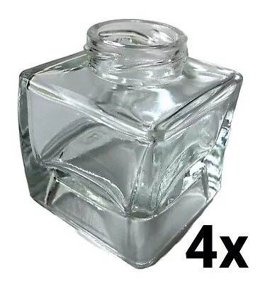 Clear Glass Terrarium Square Vase Jar Propagation Bud Hydroponic Station Wedding • £15.49