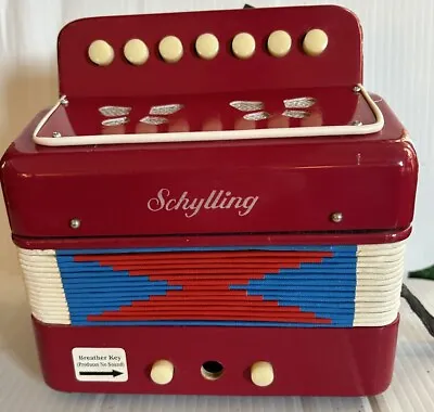 VINTAGE CHILDS SCHYLLING MINI ACCORDION...reduced • $11.99