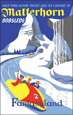 Disneyland Matterhorn 11X17 Poster Disney Fantasyland  • $12.99