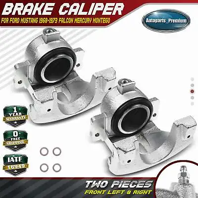 2PCS Disc Brake Calipers For Ford Mustang 1968-1973 Mercury Cougar Montego Front • $89.99