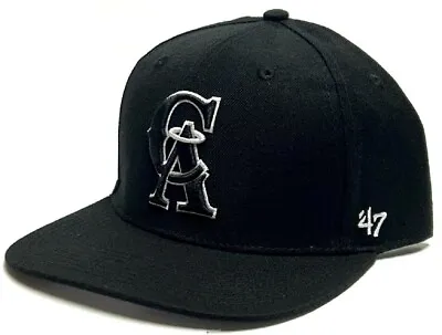 California Angels MLB '47 No Shot Captain Vintage Black Hat Cap Men's Snapback • $26.99