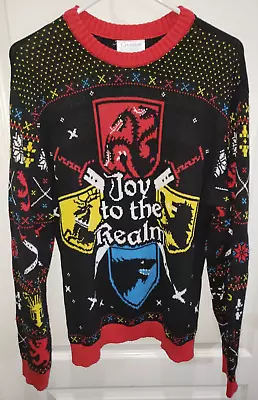 Game Of Thrones Big Mens Xxl Christmas Sweater Joy To The Realm Nice @@ • $10.36