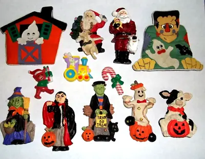 Vintage Holiday And More Fridge Magnets Magnetic Collectibles (Lot Of 39) • $17