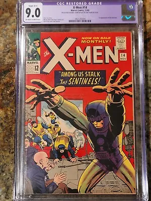 $1299.99 • Buy 1965 Marvel Comics X-Men 14 CGC 9.0. 1st Appearance Of The Sentinels