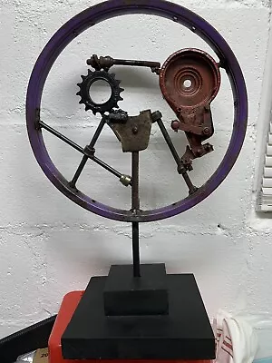 $27 • Buy Recycled Scrap Metal Art Sculpture  Handmade
