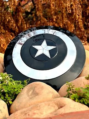 Marvel Legends Captain America Black Shield - Avengers Metal Prop Replica • £78