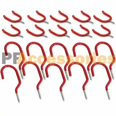 20 Pcs Multi Purpose Heavy Duty Storage Hooks For Bike Garden Kitchen Organizer • $17.39