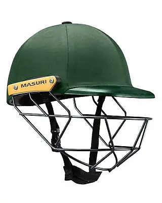 Masuri C Line Plus Stainless Steel Cricket Batting Helmet - Green - Youth • $95.28