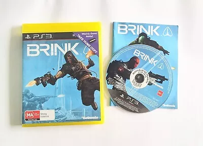 PlayStation 3 PS3 - Brink - Ex-Rental Complete With Manual • $4.95