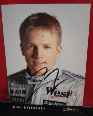 Kimi Raikkonen Signed Mercedes McLaren 6 ×4  Signed Photograph • $18.65